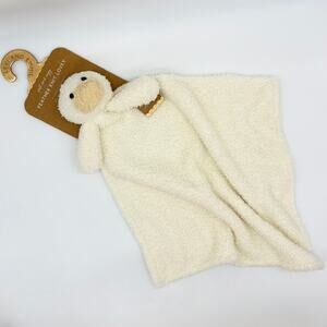 Levi And Emmie Plush Duck Feather Knit Baby Lovey Security Blanket NEW